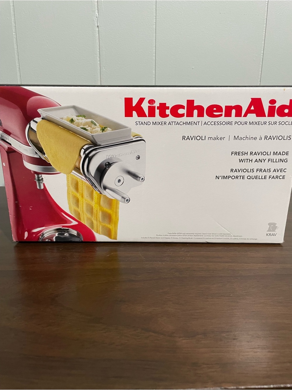 KitchenAid KRAV Ravioli Maker Stand Mixer Attachment - New In Box
